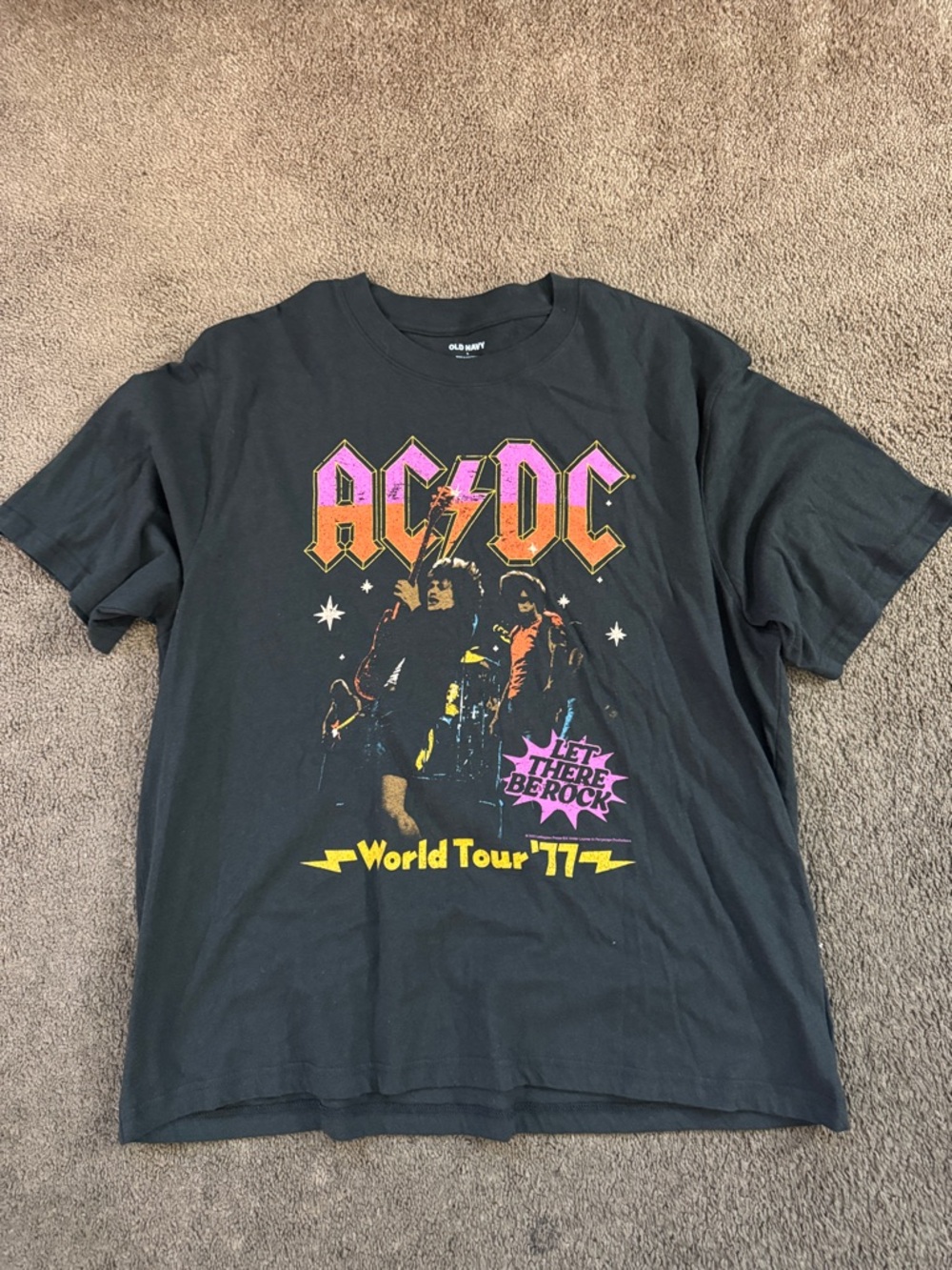 NWOT Old Navy AC/DC Band Tee Sz: L